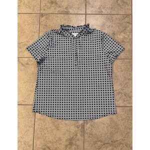 Chico's brand geometric print short-sleeve top